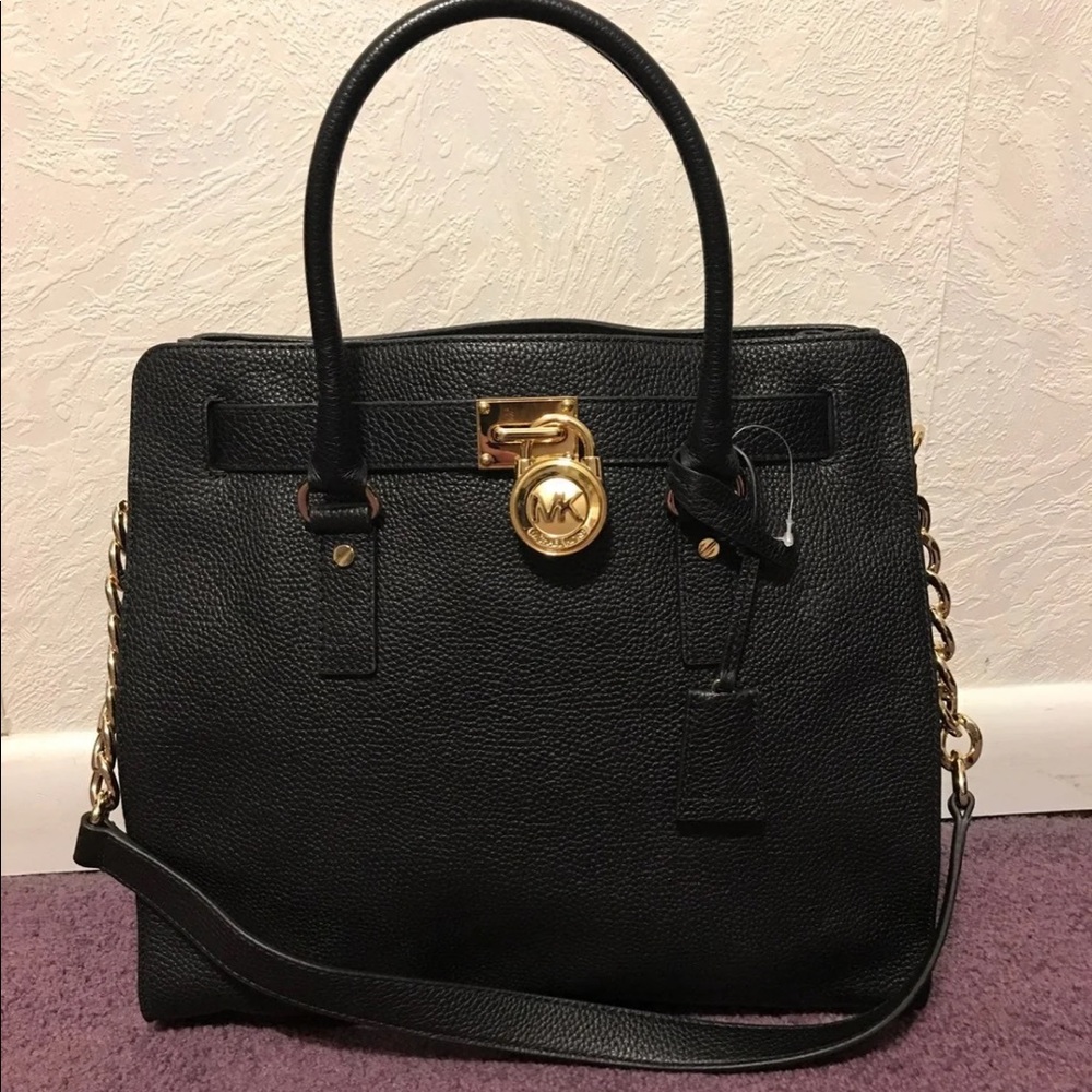 Michael Kors Hamilton authentic black leather FINAL MARKDOWN